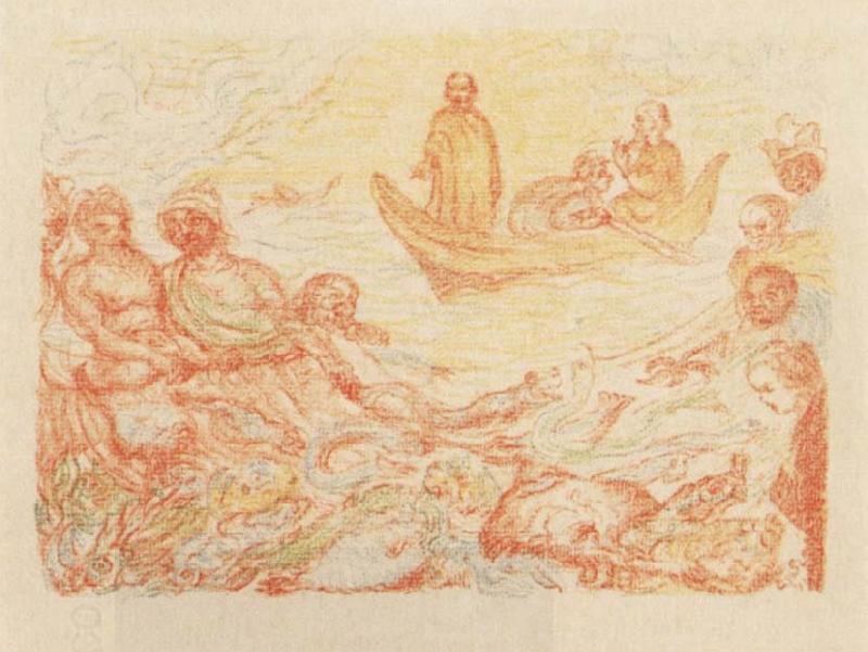 James Ensor The Miraculous Draft of Fishes China oil painting art
